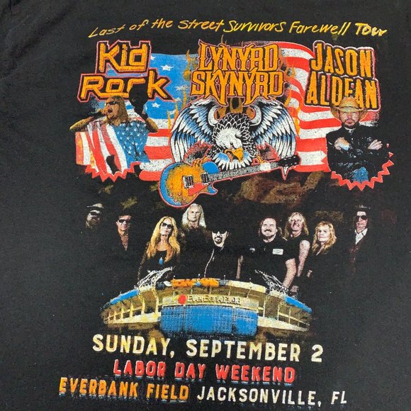 Lynyrd Skynyrd T Shirt Last of the Street Survivors Farewell Concert Tour - Picture 3 of 12